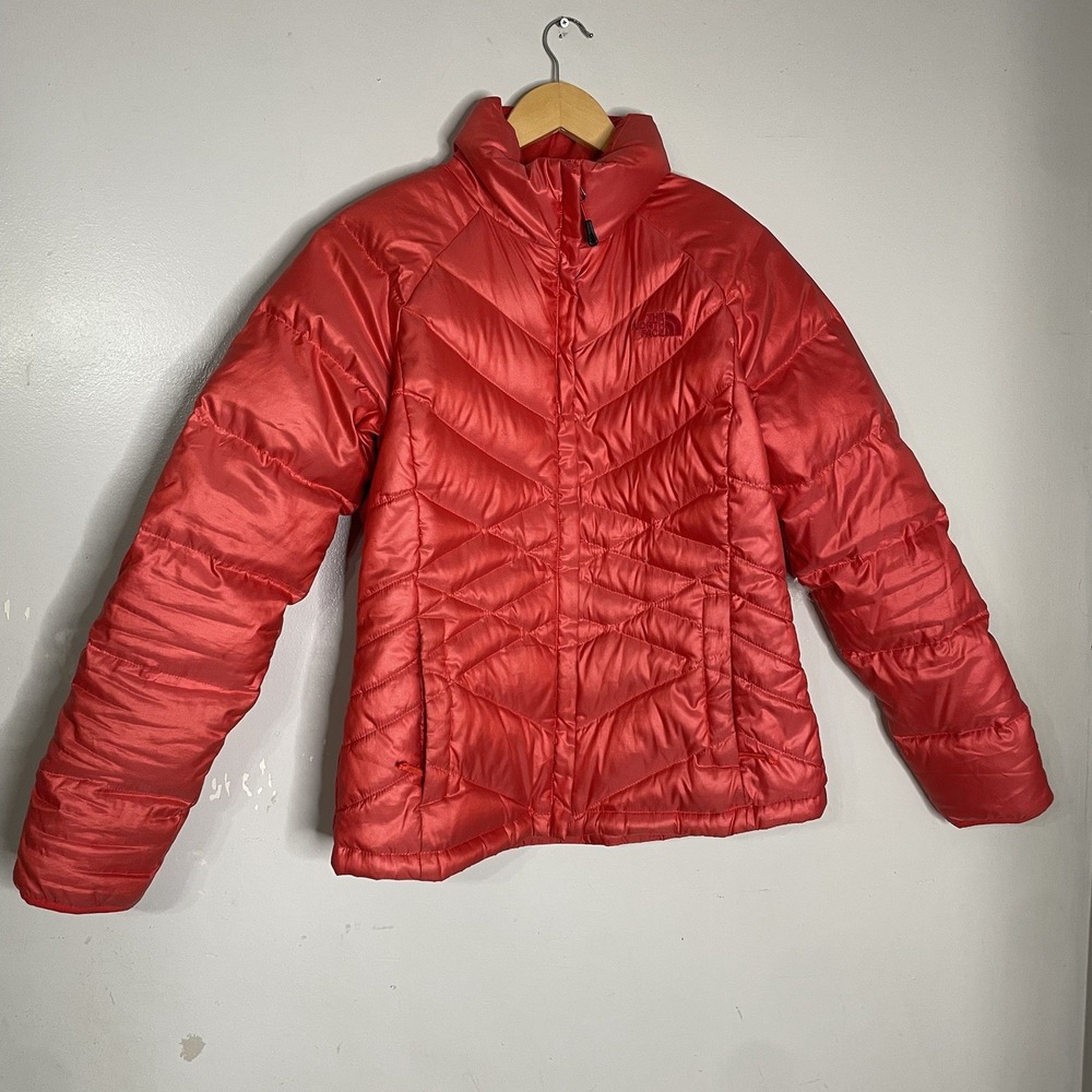 THE NORTH FACE 550‎ Goose Down Diamond Quilted Pink Jacket Women's Size M